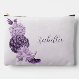 lila weiße Blume romantisch Zubehörtasche