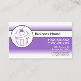 Lila weiße Facebook-benutzerdefinierte Visitenkart Visitenkarte