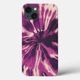 Lila weiße Gefärbte Krawatte Case-Mate iPhone Hülle