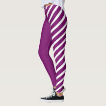 Lila-weiße Jester-Leggings