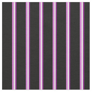 Lila, weiße, orchid-schwarze Linien Stoff