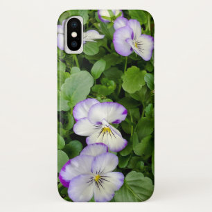 lila-weiße Pansy-Pflanze Case-Mate iPhone Hülle