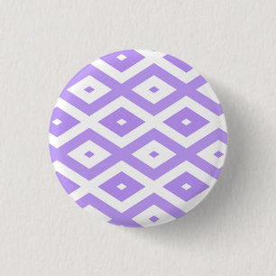 Lila-weiße Rautenmuster Button