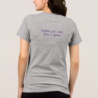 Lila-weiße Schwertlilien-Frauen-T-Shirt Tri-Blend Shirt