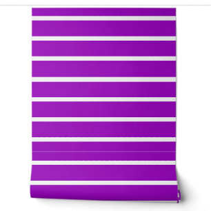 Lila-weiße Streifen-Design Tapete