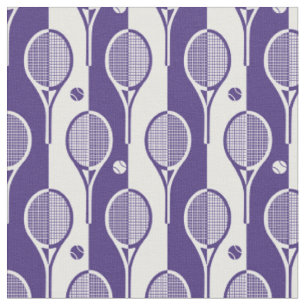 Lila - weiße Tennisschläger XL Stoff