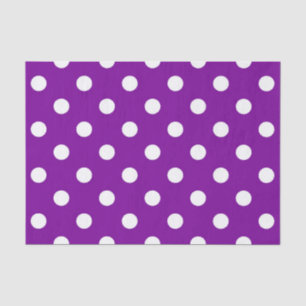 Lila Weiße Tupfen Design Seidenpapier