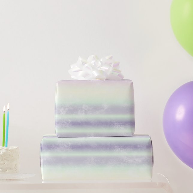 Lila weißer Einhorn-Traum Geschenkpapier (Partygeschenke)