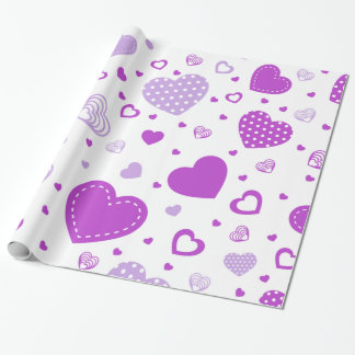 Lila weißer Hintergrund Geschenkpapier