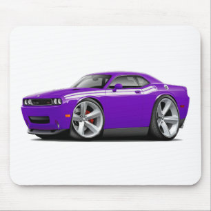 Lila-Weißes Auto 2009-11 Herausforderer Mousepad