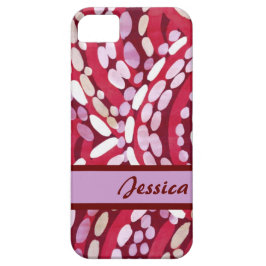 Lila, weißes Halbkreis-iPhone 5 Gehäuse iPhone 11 Hülle