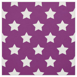 Lila weißes Sternmuster dekorative Textil Stoff