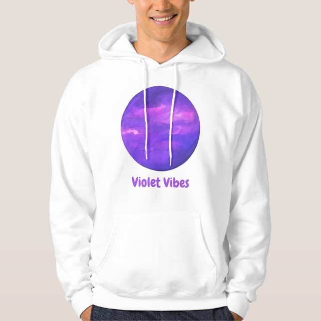 lila Weißkopf Hoodie (Vorderseite)