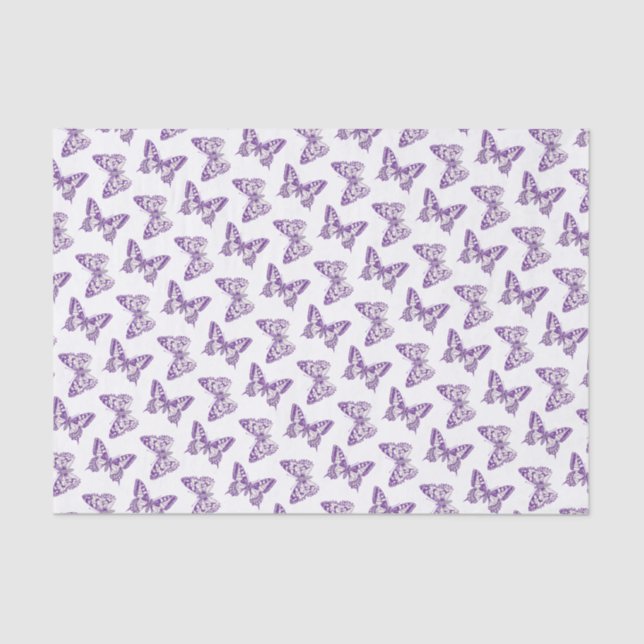 Lila Weißtafelpapier, mit Inkassetten Seidenpapier (Vorderseite)