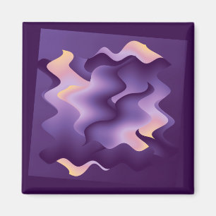 Lila Wellen Magnet