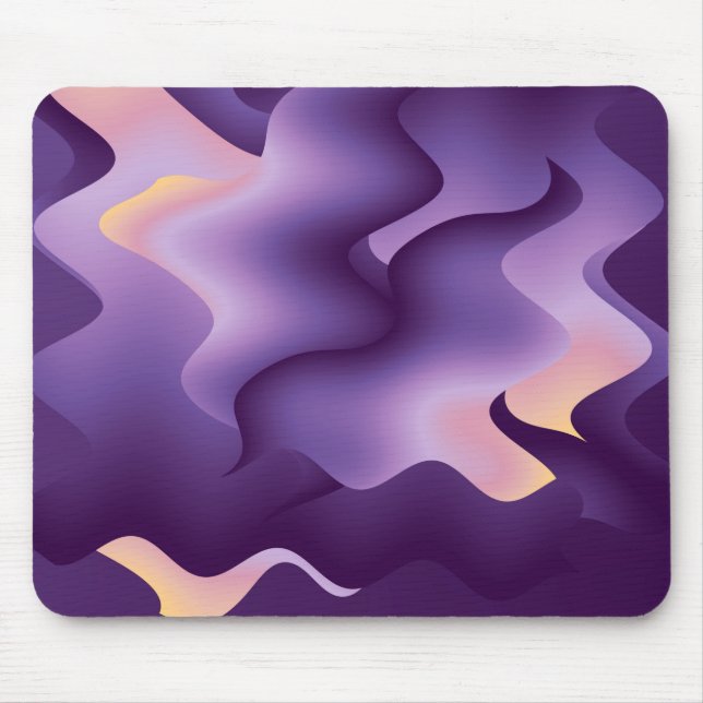 Lila Wellen Mousepad (Vorne)