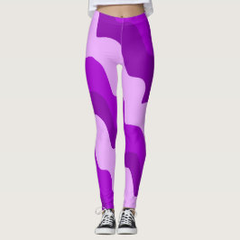 Lila Wellenverlauf Leggings