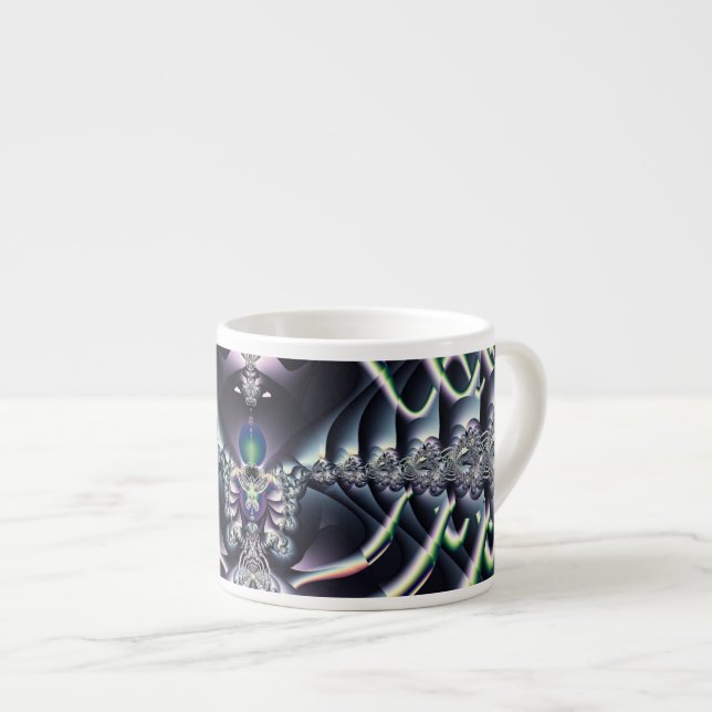 Lila Welt Espressotasse (Vorderseite Rechts)