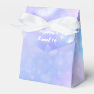 Lila Weltraum-Lichter Geburtstagsfeier Geschenkbox Geschenkschachtel