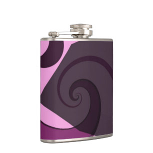 Lila Whimsical Design Flachmann