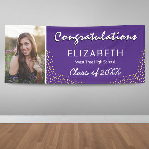 Lila White 2023 Graduation Party Banner