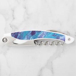 Lila White Aqua Corkschraube Kellnermesser