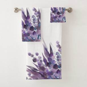 LILA WHITE EUCALYPTUS BADEZIMMER TOWEL SET