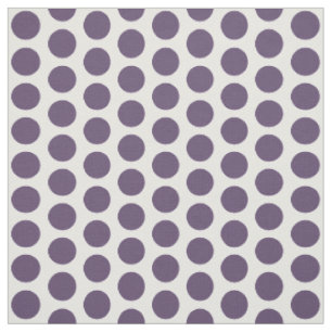 Lila White Mini Polka Dots Fabric Stoff