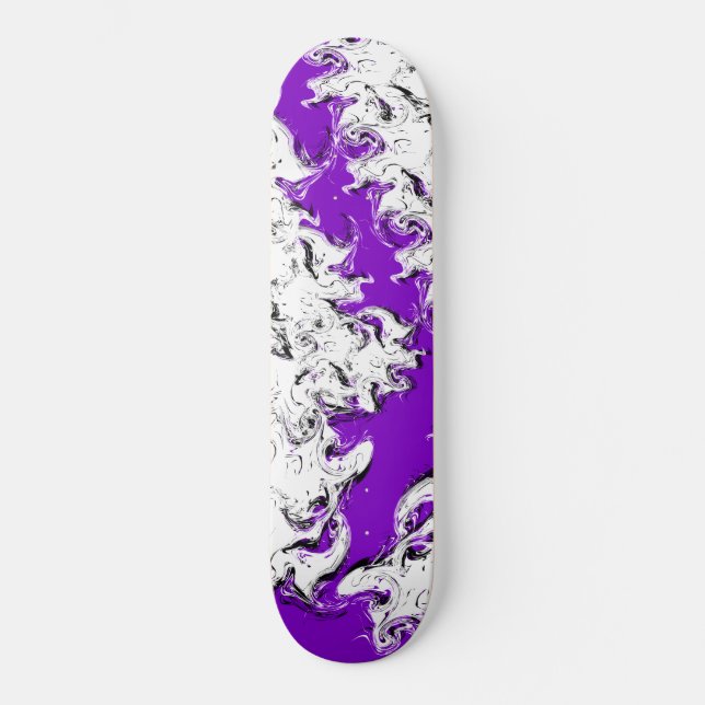 Lila Whiteboard Skateboard (Vorderseite)