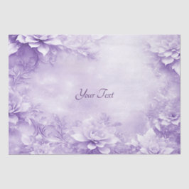 Lila Whitepaper über Blume Seidenpapier