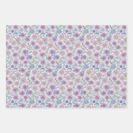 Lila Whitepaper über die zeitgenössische Kunst Geschenkpapier Set