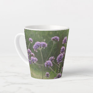 Lila Wild Summer Blume Latte Tasse