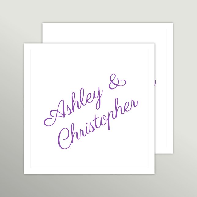 Lila Wildblume Cocktail Party Serviette (Von Creator hochgeladen)