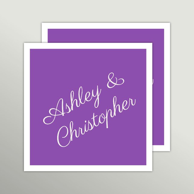 Lila Wildblume Cocktail Party Serviette (Von Creator hochgeladen)