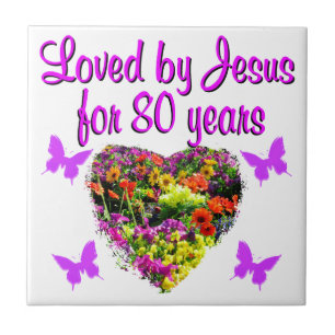 LILA WILDBLUME, DIE JESUS 80 JAHRE LIEBT FLIESE