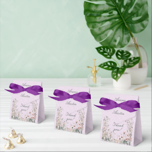 Lila Wildblume Geschenkschachtel