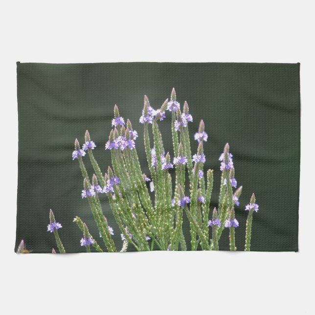Lila Wildblume Handtuch (Horizontal)