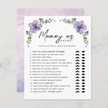 Lila Wildblume Mommy oder Daddy Game