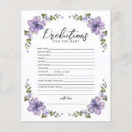 Lila Wildblume Vorhersage Kinderduschenspiel