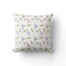Lila-Wildblumen-Aquarell-Blumenmuster