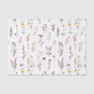 Lila Wildblumen Brautparty Boho Blumen Seidenpapier