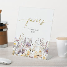 Lila Wildblumen Duschfavoriten Zeichen