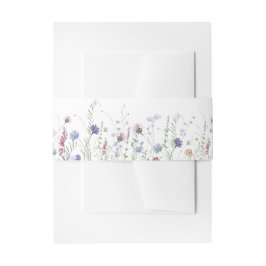 Lila Wildblumen Einladungsbanderole