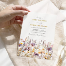 Lila Wildblumen Kinderdusche