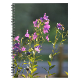 Lila Wildblumen Notizblock
