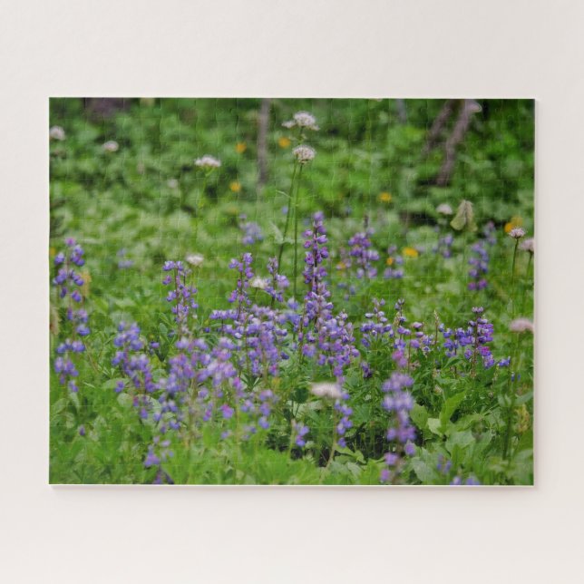 Lila Wildblumen Puzzle (Horizontal)