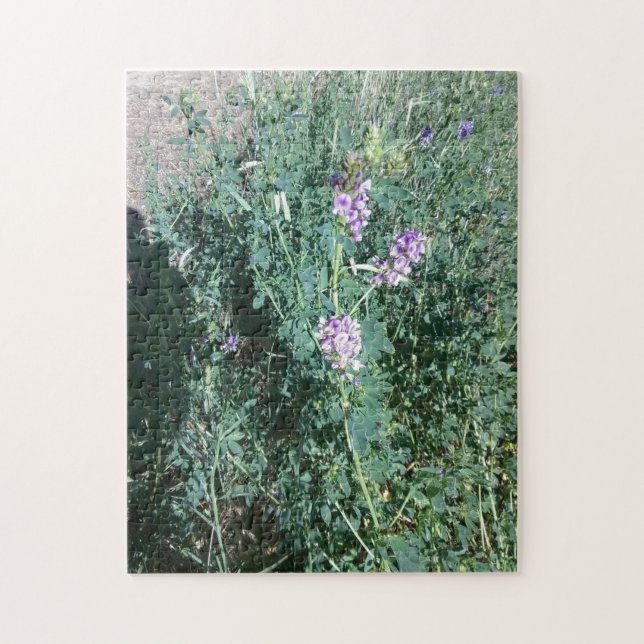 Lila Wildblumen Puzzle (Vertikal)