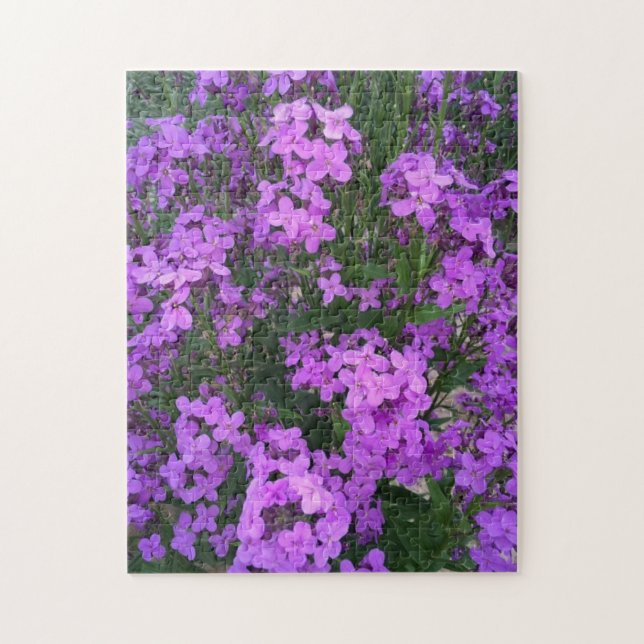 Lila Wildblumen Puzzle (Vertikal)