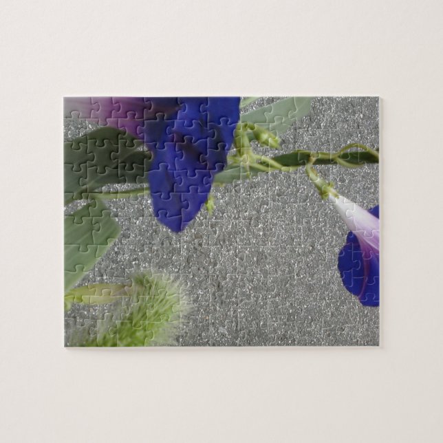 Lila Wildblumen-Puzzle Puzzle (Horizontal)