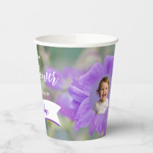 Lila Wilde Blume Benutzerdefinierte Foto-Vorlage G